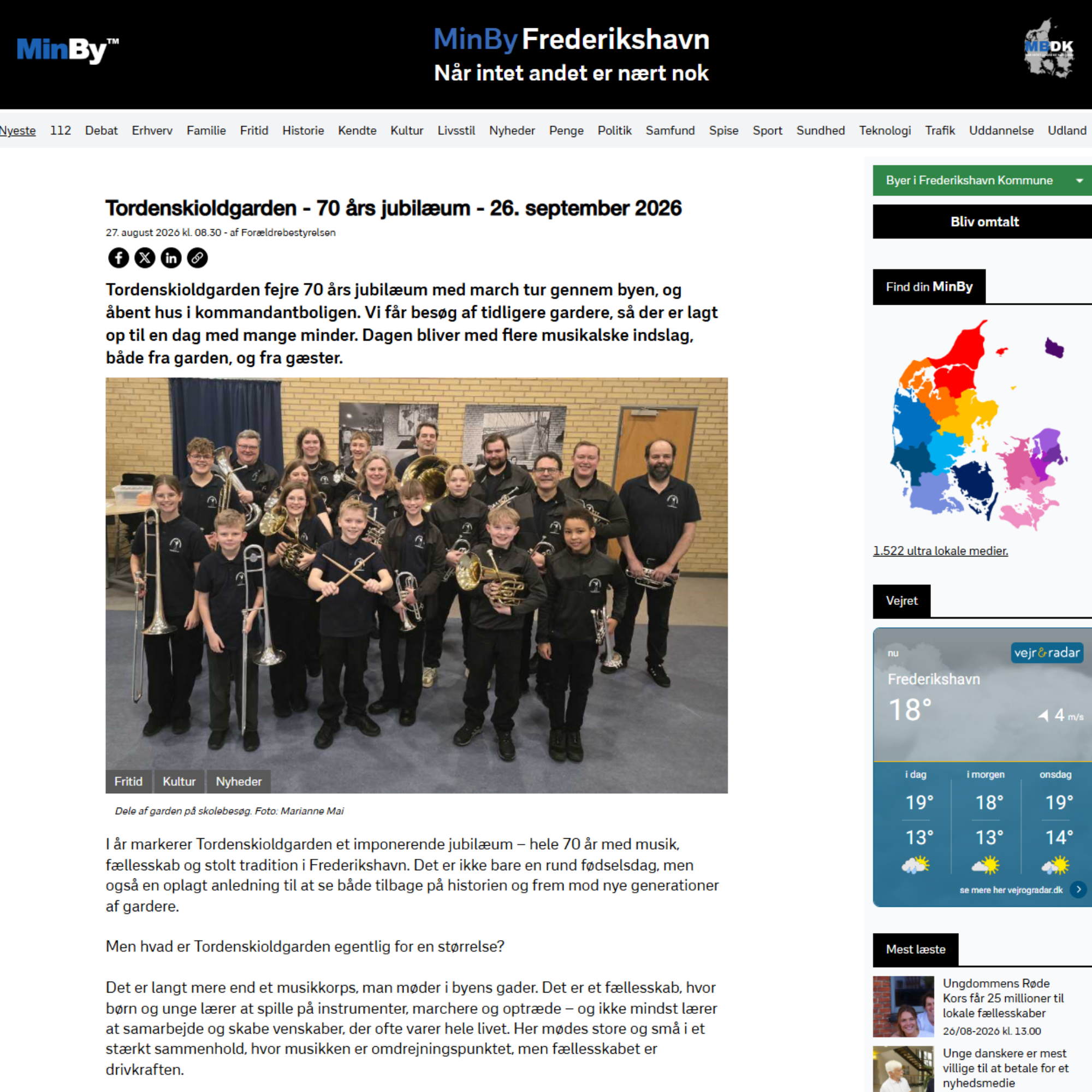 Eksempel på en færdig artikel på MinBy